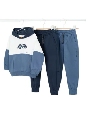 Mayoral Komplet 2 par spodni dresowych i bluza 4804 Niebieski Regular Fit