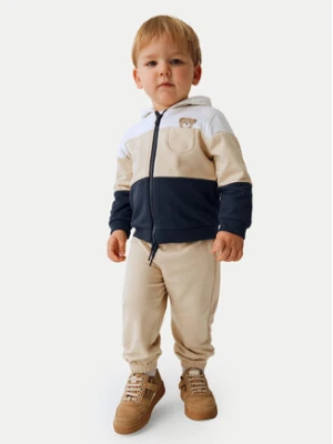 Mayoral Komplet 2 par spodni dresowych i bluza 918 Beżowy Regular Fit