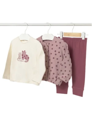 Mayoral Komplet bluza, bluzka i legginsy 2743 Różowy Regular Fit