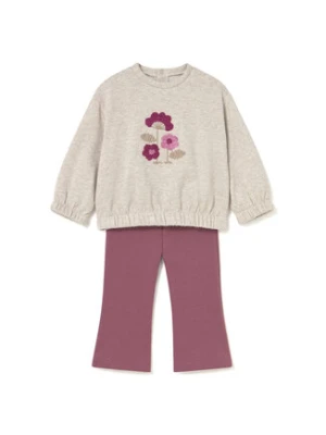 Mayoral Komplet bluza i legginsy 2740 Beżowy Regular Fit