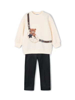 Mayoral Komplet bluza i legginsy 4727 Beżowy Regular Fit