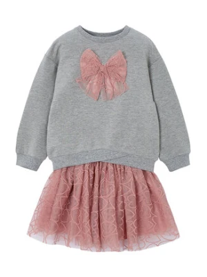 Mayoral Komplet bluza i spódniczka 4936 Różowy Regular Fit