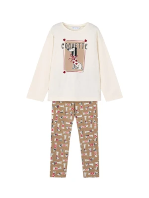 Mayoral Komplet bluzka i legginsy 4719 Khaki Regular Fit