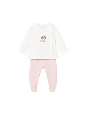 Mayoral Komplet bluzka i półśpiochy 1593 Różowy Regular Fit