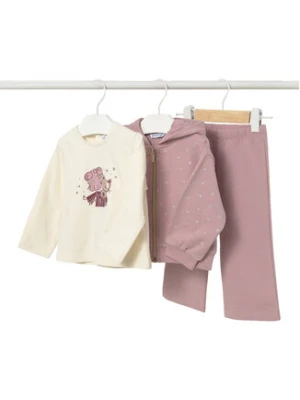 Mayoral Komplet dresowy 2842 Różowy Regular Fit