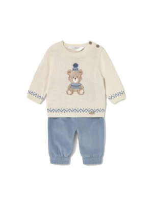Mayoral Komplet sweter i spodnie materiałowe 2580 Niebieski Regular Fit