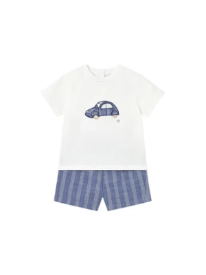 Mayoral Komplet t-shirt i spodenki 1227 Niebieski Regular Fit