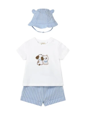 Mayoral Komplet t-shirt i spodenki 1276 Błękitny Regular Fit