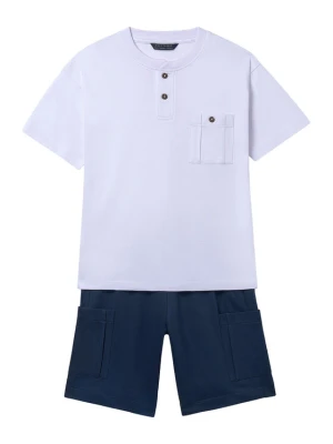 Mayoral Komplet t-shirt i spodenki 6686 Granatowy Regular Fit