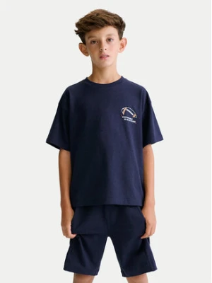 Mayoral Komplet t-shirt i spodenki 6689 Granatowy Regular Fit