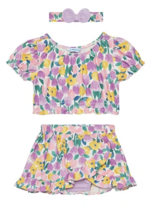 Mayoral Komplet t-shirt i spódniczka 1934 Kolorowy Regular Fit