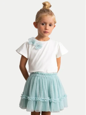 Mayoral Komplet t-shirt i spódniczka 3946 Biały Regular Fit