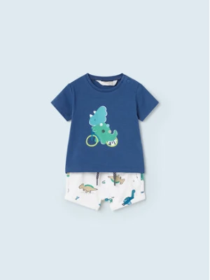 Mayoral Komplet t-shirt i szorty sportowe 1267 Kolorowy Regular Fit