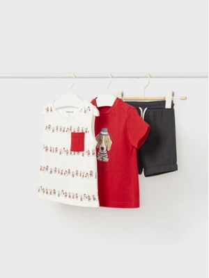 Mayoral Komplet t-shirt, top i spodenki 1644 Kolorowy Regular Fit