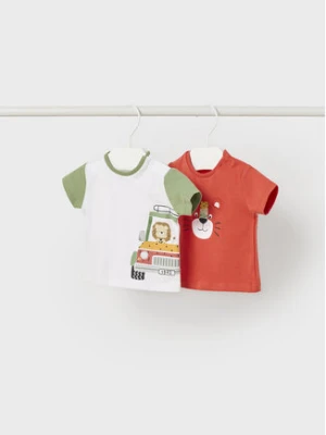 Mayoral Komplet t-shirtów 1002 Kolorowy Regular Fit