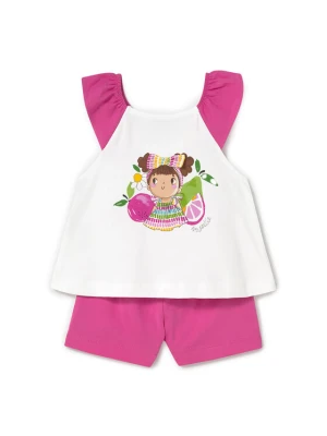 Mayoral Komplet top i spodenki 1234 Różowy Regular Fit