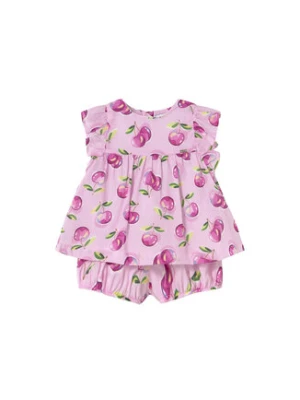 Mayoral Komplet top i spodenki 1238 Różowy Regular Fit