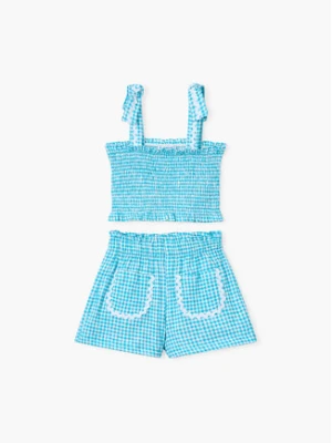 Mayoral Komplet top i spodenki 3232 Niebieski Regular Fit