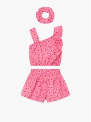 Mayoral Komplet top i spodenki 3233 Różowy Regular Fit