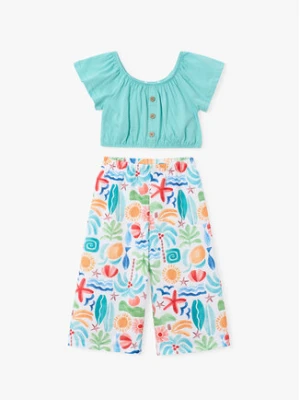 Mayoral Komplet top i spodnie 3597 Kolorowy Regular Fit