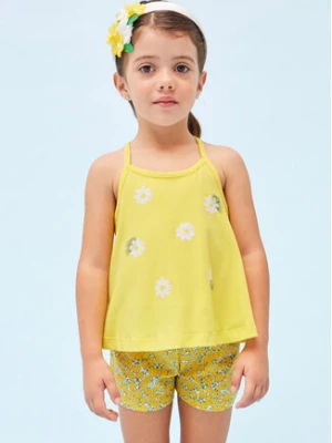 Mayoral Komplet top i szorty materiałowe 3219 Kolorowy