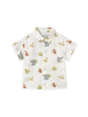 Mayoral Koszula 1112 Écru Regular Fit