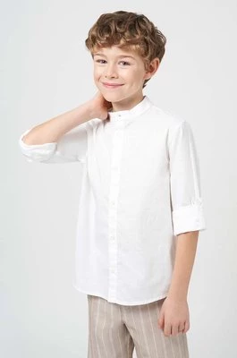 Mayoral koszula bawełniana dziecięca kolor biały