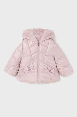 Mayoral kurtka dwustronna niemowlęca kolor różowy