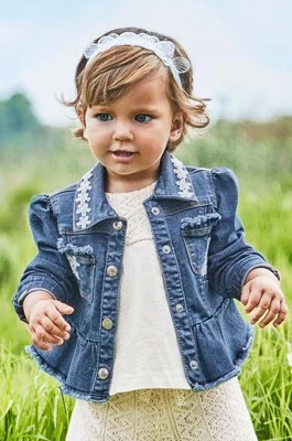 Mayoral kurtka jeansowa niemowlęca kolor niebieski