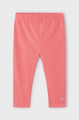 Mayoral legginsy 3/4 dziecięce kolor różowy gładkie