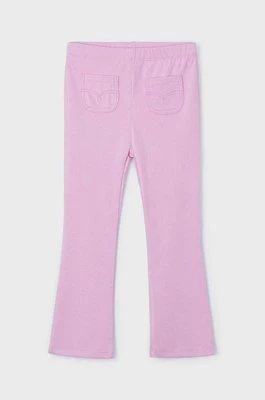 Mayoral legginsy dziecięce kolor fioletowy gładkie