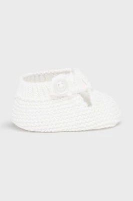 Mayoral Newborn buty niemowlęce kolor beżowy