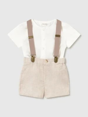 Mayoral Newborn komplet z dodatkiem lnu niemowlęcy