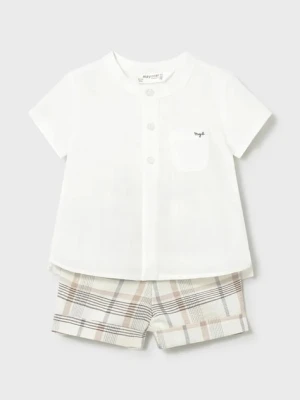 Mayoral Newborn komplet z domieszką lnu niemowlęcy