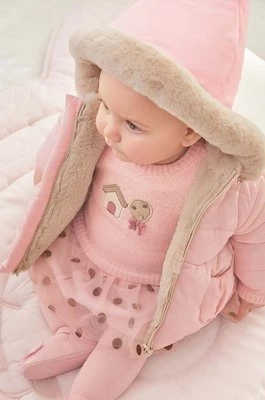 Mayoral Newborn kurtka dwustronna niemowlęca kolor różowy