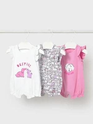 Mayoral Newborn piżama niemowlęca 3-pack