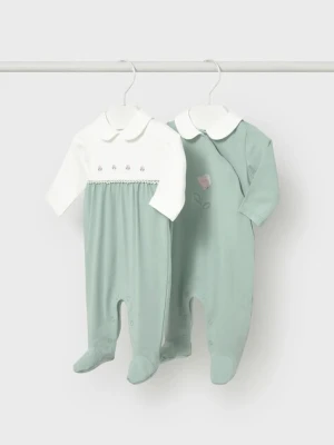 Mayoral Newborn śpioszki niemowlęce 2-pack