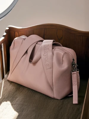 Mayoral Newborn torba z imitacji skóry różowy