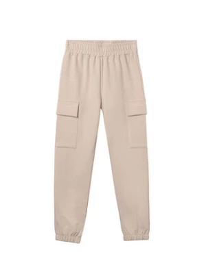 Mayoral Spodnie dresowe 7578 Beżowy Regular Fit