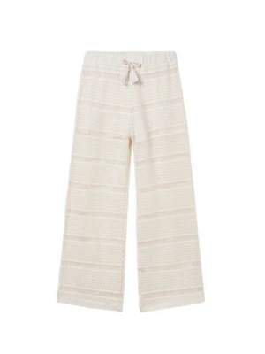 Mayoral Spodnie dzianinowe 6550 Beżowy Relaxed Fit