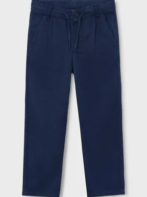 Mayoral spodnie dziecięce z dodatkiem lnu