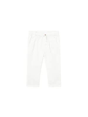 Mayoral Spodnie materiałowe 1523 Biały Relaxed Fit