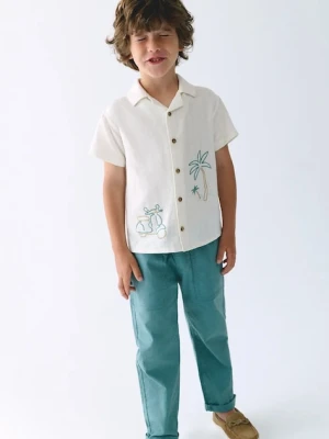 Mayoral spodnie z dodatkiem lnu dziecięce