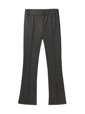 Mayoral Spodnie z imitacji skóry 7757 Czarny Regular Fit