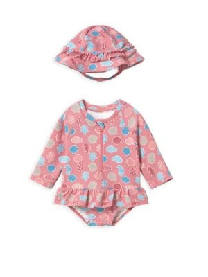 Mayoral Strój kąpielowy 1634 Pomarańczowy