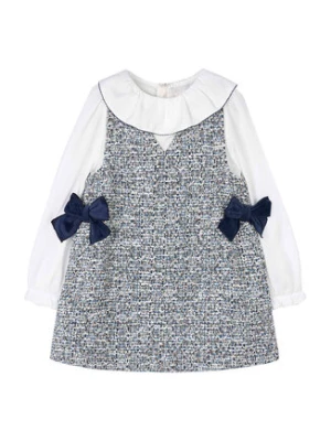 Mayoral Sukienka codzienna 4990 Szary Regular Fit