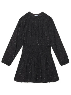 Mayoral Sukienka codzienna 7909 Czarny Regular Fit