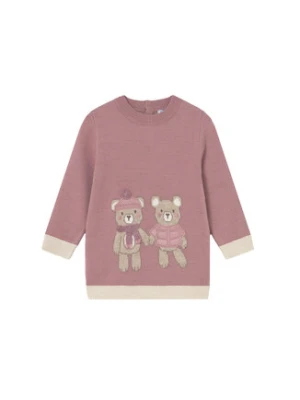 Mayoral Sukienka dzianinowa 2911 Różowy Relaxed Fit