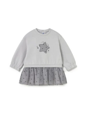 Mayoral Sukienka dzianinowa 2912 Szary Regular Fit