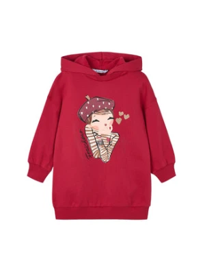Mayoral Sukienka dzianinowa 4928 Czerwony Regular Fit